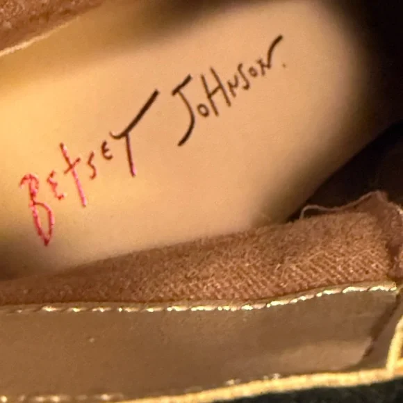 Betsey Johnson NWOT Stunning Black Ankle Boots Multicolor Rhinestone Heel (SH36) - Picture 8 of 9